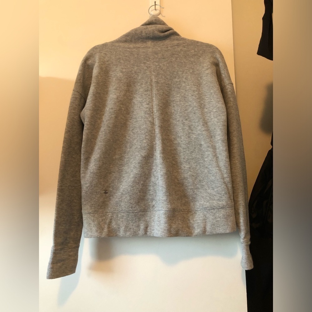 LULULEMON GO FORWARD FLEECE PULLOVER FUNNEL NECK GREY SIZE 6 - Picture 11 of 12